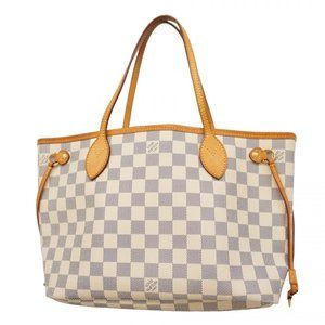 Louis Vuitton Damier Azur Neverfull PM Tote Bag N51110 White Women's